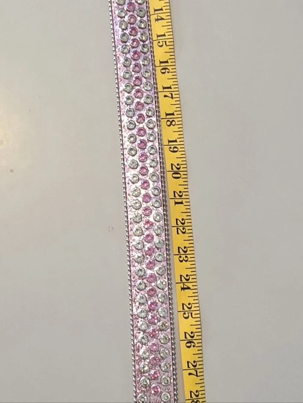 Unbranded Pink Rhinestone Western Belt Sparkly Leather Bling Cowboy Buckle